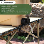 3.2 Gallon/5 Gallon Water Containers with Spigot, BPA Free Water Jug, Military Green Water Tank, Multifunction Water Storage Containers for Camping Outdoor Hiking,Emergency Stroage