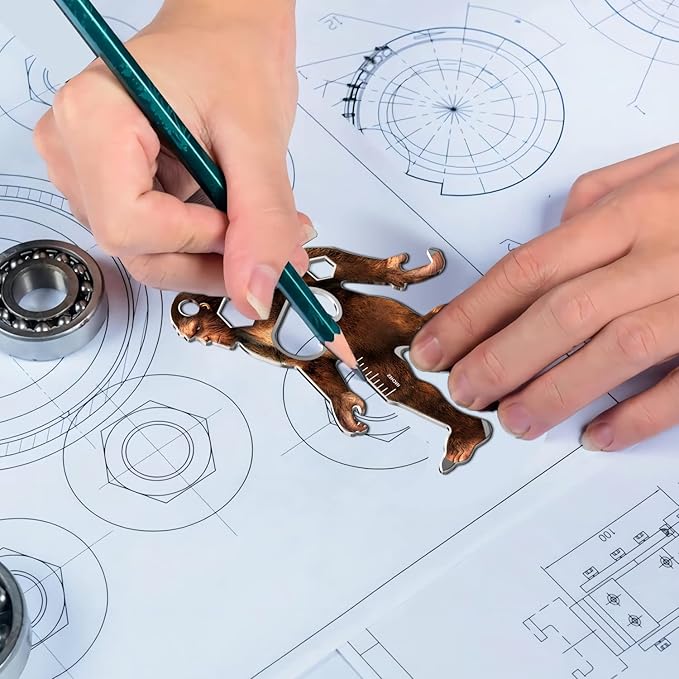 Sasquatch Multi-Tool 2 Pack, Tool-a-Long Stainless Steel Tool Carabiners, Compact Stainless Steel Construction for Hiking, Kayaking, Camping, Travel and Outdoor Sasquatch Gifts for Men Women