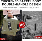 Camping Water Jug - 3.2 Gallan Water Container with Spigot | Portable Water Tank for Outdoor Hiking Picnic Supplies - Black