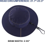 Connectyle Sun Hat for Men Women Outdoor UV Protection Safari Hat for Fishing Hiking Gardening Breathable Cowboy Hat UPF50