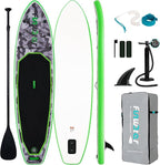 FunWater Inflatable Stand Up Paddle Board with Premium SUP Paddleboard Accessories, Anti-Slip EVA Deck, 11'/10'6'' Paddle Boards for Adults & Youth of All Skill Levels
