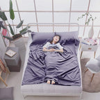 Sleeping Bag Liner Lightweight Compact Sleeping Bag Sack Portable Clean Travel Sheet Camping Sleep Sheet for Backpacking Hotel Hiking