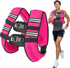 Weighted Vest for Woman Men,6lb/8lb/12lb/16lb/20Lb/25lb Weight Vest with Reflective Stripe Adjustable Buckle Strap Back Pocket Workout Strength Training Walking Jogging Running