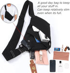 Sling Bag Cross Body Bag, Anti Theft Crossbody Bags for Travel Lightweight Chest Shoulder Bags for Women Men