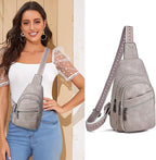 Sling Bag Crossbody Bags for Women Small Cross Body Bag Fanny Packs Chest Sling Purse for Daily Travel Leisure Sport