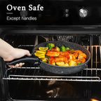 GiPP Ceramic Non Stick Pots and Pans Set,Nonstick Detachable Handle Cookware Sets,Healthy Non Toxic PFAS PFOA & PTFE Free, Dishwasher ＆Oven Safe, Induction Kitchen Pot and Pan, 8 Piece Grey