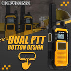 Retevis RB48 Walkie Talkies Long Range,MIL-STD 810H IP67 Waterproof Two Way Radios with Earpiece, Support VOX, Vibration Call, 2000mAh, NOAA, 2 Way Radio for Business(2 Pack)