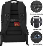 Expandable Travel Backpack, Business Laptop Backpack,TSA-Flight Approved Backpack with USB Charging Port fit 17.3 Inch Laptop for Men Women