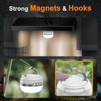 LED Camping Lantern Rechargeable 1400LM, Up to 420H Running Time Camping Tent RGB Light, 10400mAh Emergency Hanging Light for Hurricane, Power Outages, Home, Hiking, White