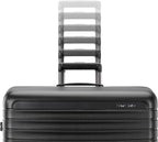 Framelock Max 21” Carry-On Hardshell Zipperless Luggage - Highly Secure Integrated Eazylock™ Mechanism - RightHeight™ Adjustable Handle System - 360° Spinner Wheels - Airline Approved - Asphalt Black