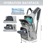 WOLT Hydration Backpack 18L Hiking Water Backpack with 2L Water Bladder for Men Women, Hydration Pack for Running Cycling Biking and Climbing