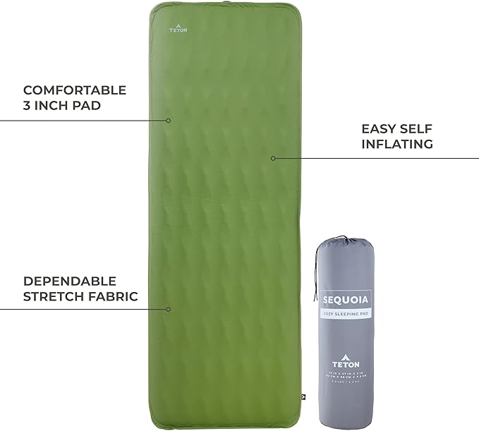 Teton Canvas Camp Pad, Sleeping Pad for Car Camping