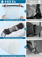 HEETA Dry Bag Waterproof for Women Men, 5L/10L/20L/30L/40L Roll Top Lightweight Dry Storage Bag Backpack with Phone Case for Travel Swimming Boating Kayaking Paddle Board Camping Beach Accessories