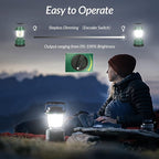 LED Camping Lantern, Water Resistant Emergency Light for Power Outage, Hurricane, Hiking