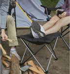Guide Gear Camping Chair Foot Stool, Folding, Collapsible, Portable Footrest Brown