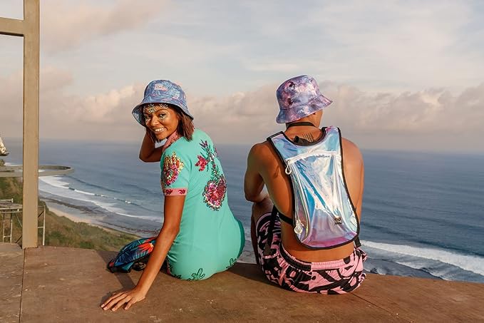 Vibe Festival Gear Hydration Pack Backpack with 2L Water Bladder for Women, Men, Teens, Kids - Hydropack Hydro Sports, Outdoor, Running, Camping, Hiking, Festivals, Raves