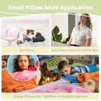 vocheer Small Pillows for Sleeping, 11"x 7" Mini Travel Pillow, Tiny Pillows for Neck, Wrist, Lumbar and Knee, Pets Pillow, Cotton, Machine Washable,Dark Grey-1PC