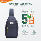 SKYSPER Sling Bag RFID Anti-Theft Crossbody Bag Recycled Travel Cross Body Bag Shoulder Sling Daypack