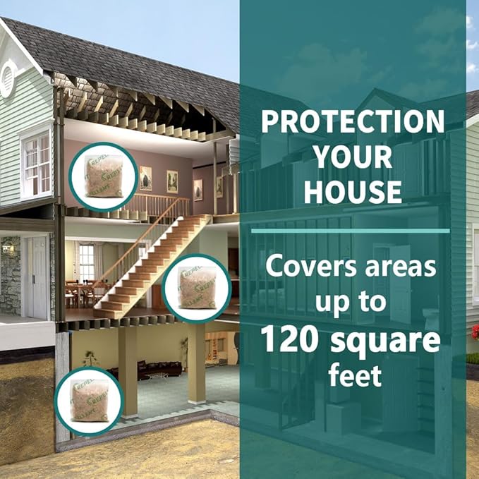 Pest Control Pouches, Rodent Repellent Repel Mice, Mouse, Rats, Ants, Roaches, Spiders, Moths & Other Pest, Mouse Rat Repellent Safe for Kids & Pets, Mice Repellent 8P