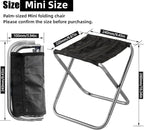 Portable Mini Folding Stool, Small Camping Stool Mortable Stool Can Hold Up to 150 Lbs