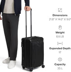 TUMI - Aerotour 4 Wheel Expandable Luggage - Men's and Women's Lightweight Business and Leisure Travel Suitcase - 21.75" International Expandable Carry-On, Navy