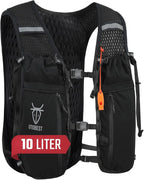 UTOBEST Upgrade Running Hydration Vest 10L, Running Backpack for Women Men Multi-Functional Storage, Adjustable Water Vest for Trail Marathon Race Jogging Cycling