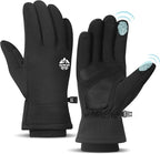 Pixel Panda Winter Gloves for Men Women Warm Touchscreen Gloves for Cold Weather Thin Water-Resistant Windproof Non-Slip Gloves for Cycling, Driving, Running, Hiking