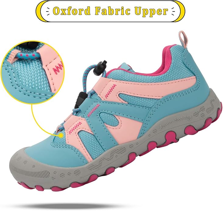 Mishansha Boy's Girl's Hiking Shoes Low Top Sneakers Outdoor Trekking Walking Climbing Running Shoes