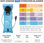 GENILU Tactical Hydration Backpack with 3L Water Bladder, Lightweight Molle Water Backpack Daypack for Men Women