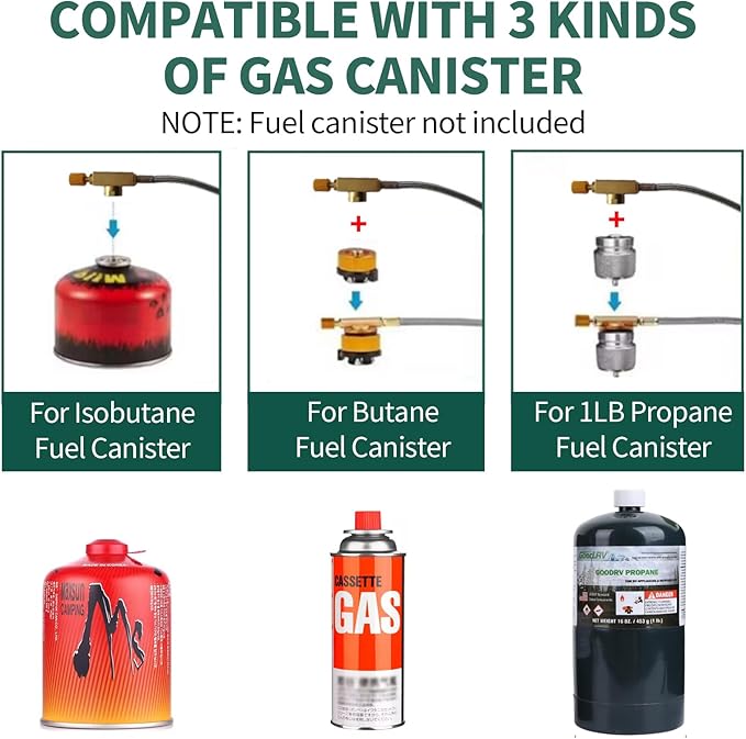 Camping Stove Portable Propane Camping Stove Small Outdoor Stove, 30,000 BTU Camp Stove,Windproof Single Butane Stove, with Carrying Case & ignitor,for Camping, Backpacking, Emergency