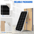 ECO-WORTHY 195 Watt Solar Panel 12 Volt Monocrystalline Solar Panel High Efficiency PV Module Power Charger for Sunsheds, Canopies, RVs, Farms and Other Off-Grid Applications