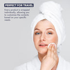 Personal Care Travel Toiletries | 1-Shoppe Amenities Kit | Travel Shaving Set, Toothbrush & Paste, Mouthwash, Makeup Wipes, Swabs, Nail File & Sewing Kit | 75 Pieces