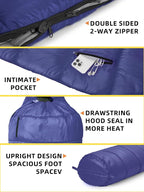 Bessport Mummy Sleeping Bag | 15-45 ℉ Extreme 3-4 Season Sleeping Bag for Adults Cold Weather– Warm and Washable, for Hiking Traveling & Outdoor Activities