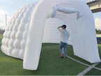 SAYOK Outdoor Portable Inflatable Igloo Dome Tent with Led Light for Party Wedding Event Camping