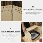 HIKEAMN Camping Stove Windscreen - Outdoor Folding Gas Stove Windshield,Camping Wind Blocker with a Storage Bag for Camping,Hiking,Picnic,Cooking (Army Green)