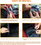 WLLWOO WLLWOO Car Net Pocket Handbag Holder Between Seats Back Storage Organizer Purse Holder for Console Front Seat Storage Barrier