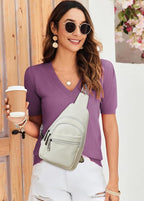 Sling Bag Crossbody Bags for Women Small Cross Body Bag Fanny Packs Chest Sling Purse for Daily Travel Leisure Sport