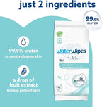 WaterWipes Sensitive+ On The Go Wipes, 3-In-1 Cleans, Cares, Protects, 99.9% Water, Unscented & Hypoallergenic Wet Wipes, 224 Count (8 Packs)