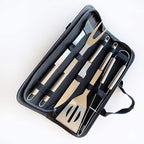 BBQ Grilling Tools Set - Stainless Steel Grilling Accessories with Free Portable Bag. (5PCS)