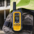 DEWALT FRS Walkie Talkies Long Range 2 Way Radio, 1 Watt, Waterproof & Rechargeable, 6 Pack with Gang Charger, DXFRS300-BCH6