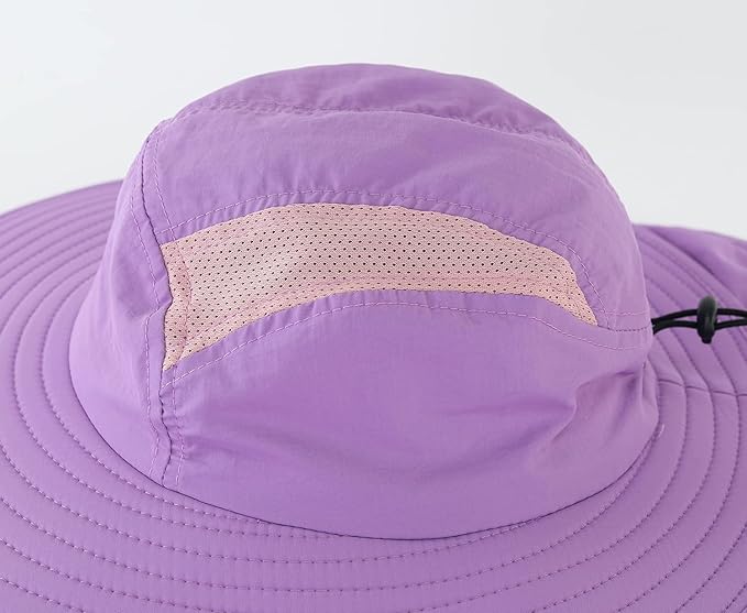 Home Prefer UPF 50+ Mens Wide Brim Fishing Hat with Neck Flap Sun Hat for Men Women Sun Protection Cap