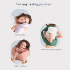 Huzi Infinity Pillow - Home Travel Soft Neck Scarf Support Sleep (Purple)