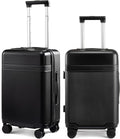 LOVEVOOK Hard Shell 24 Inch Carry On Luggage with Removable Lining,Large Capacity Carry On Suitcase with Wheels Lock,Lightweight Airline TSA Approved Checked Luggage for Men Women Travel Business Trip