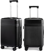 LOVEVOOK Hard Shell 24 Inch Carry On Luggage with Removable Lining,Large Capacity Carry On Suitcase with Wheels Lock,Lightweight Airline TSA Approved Checked Luggage for Men Women Travel Business Trip