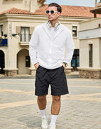 SEGANUP Men's Lightweight Windbreaker Jacket Outdoor Workout Windproof Dustproof Jacket Golf Hiking Wind Breaker with Pockets