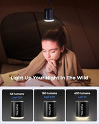 FLEXTAILGEAR Air Pump for Inflatables with Camping Lantern, Tiny Pump 2X, 4kPa Portable Air Pump Rechargeable Air Mattress Pump with Magnetic Design, for Sleeping Pads Pool Floats Swimming Rings