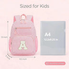 Mini Toddler Backpack for Girls 2-4, Cute Personalized Preschool Kindergarten Backpack for Kids Birthday Gifts (Pink B)