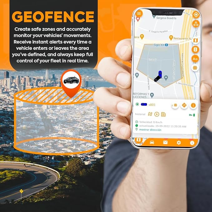 4G-Tracker - GPS Tracker for Vehicles: Car, Motorcycle and Truck | Direct Battery Connection and Built-in SIM | Vehicle Tracking with App, Anti-Theft, Speed Alert | Low-Cost Subscription Plans