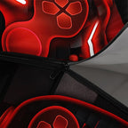 Axolotl Gamepad Sleeping Bag,3 Season Warm and Cool Weather Game Console Sleeping Bag for Boys Teens,Waterproof Lightweight Geometry Hexagonal Sleeping Bag for Traveling,Outdoors Camping,Blue,Black