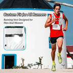 Running Vest for Women Men, Adjustable Hydration Backpack Breathable Reflective with 1.5L Water Bladder for Hiking, Trail, Running, Marathons, Cycling